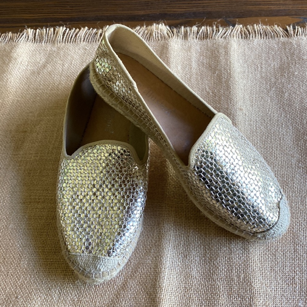 Gold Espadrilles